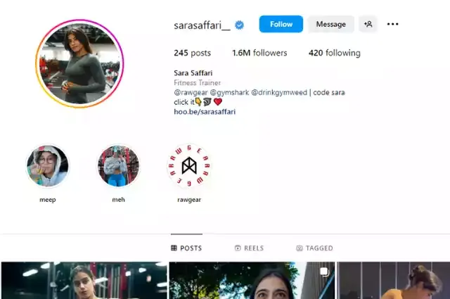 Sara Saffari Instagram