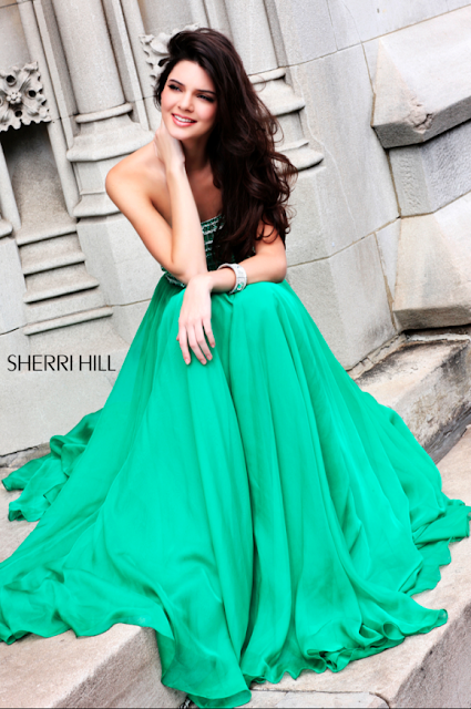 Light green and blue gown for women