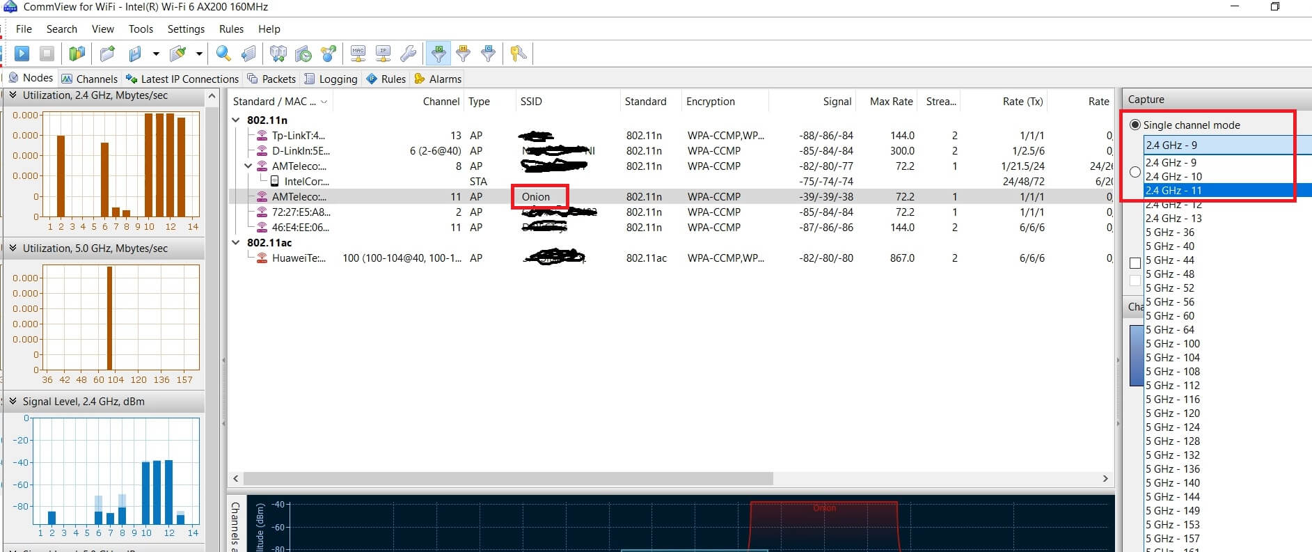 commview single channel capture