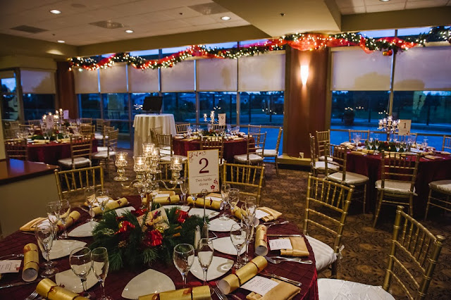 christmas wedding table decor