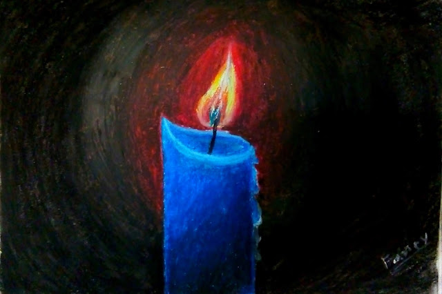 Drawing,Art And Drawing,Art and Sketch,pencil color drawing,oil pastel drawing,Candal Light Drawing,Candle Light,