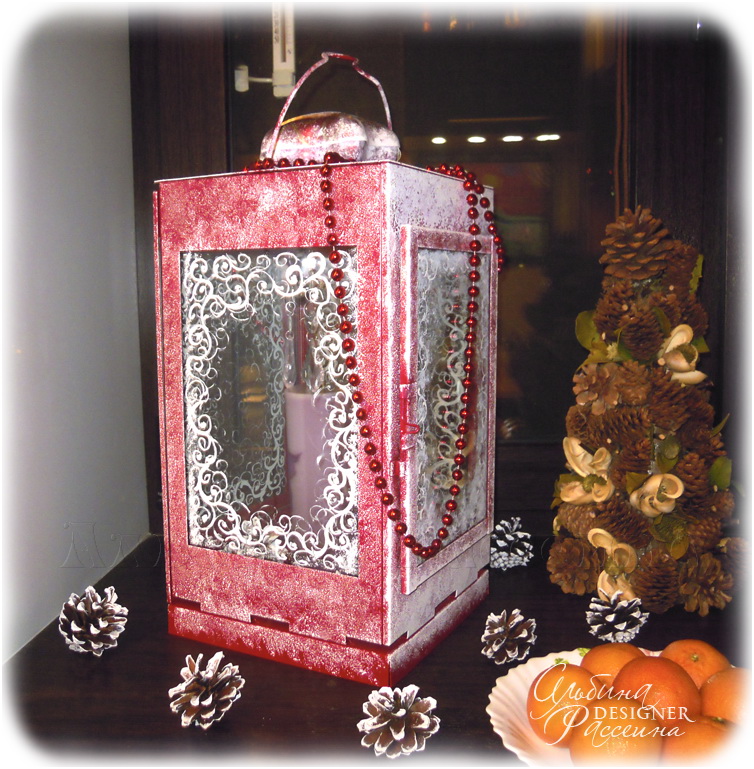 Hand Made. Фонарь для свечи. Декор.
