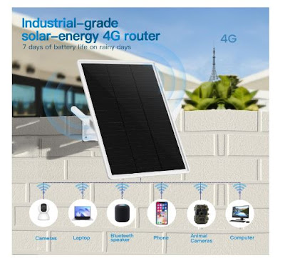 Orayafid ‎U-L8 Solar Outdoor 4G Router with sim Card Slot
