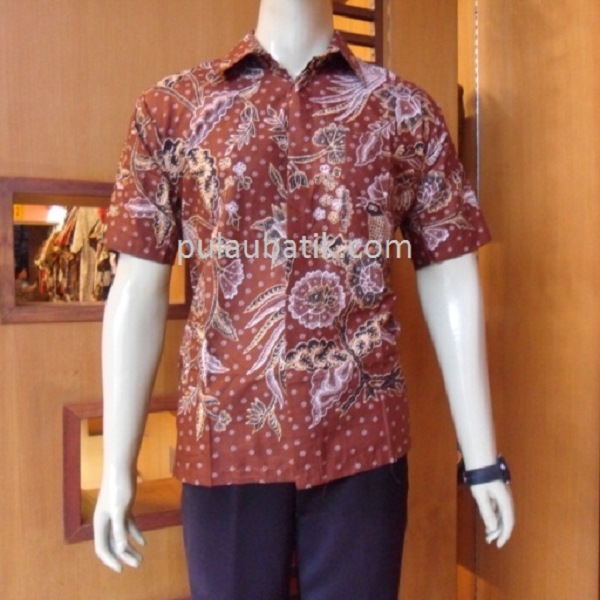 Model Baju Batik Pria Lengan Panjang Modern Modis Terbaru 