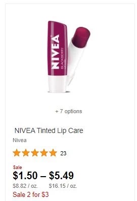Nivea Tinted Lip Care CVS Deals