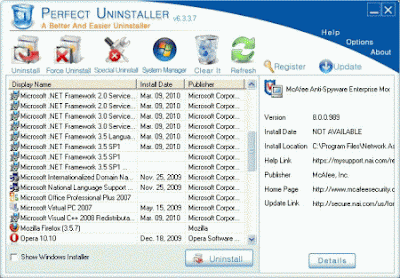 Perfect Uninstaller 6.3.3.9 20110705