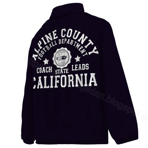 Coach Jacket ALPINE COUNTY CALIFORNIA