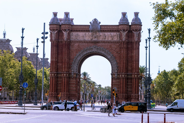 Barcelona, Arco del Triunfo y parque de la ciudadela..