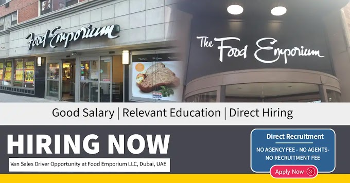 Van Sales Driver Opportunity at Food Emporium LLC, Dubai, UAE