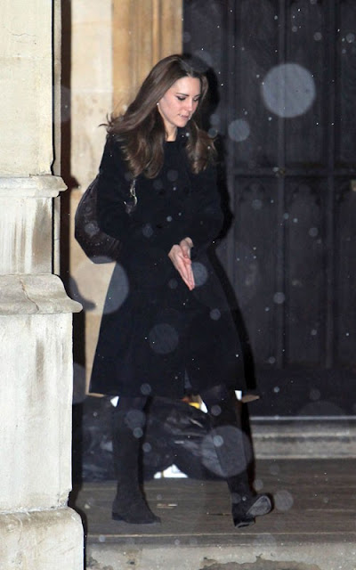 Kate Middleton attending a carol service at St Luke's Church