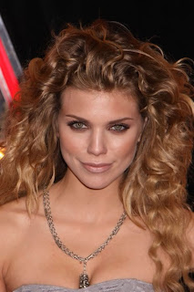 Annalynne McCord medium long curly hairstyle