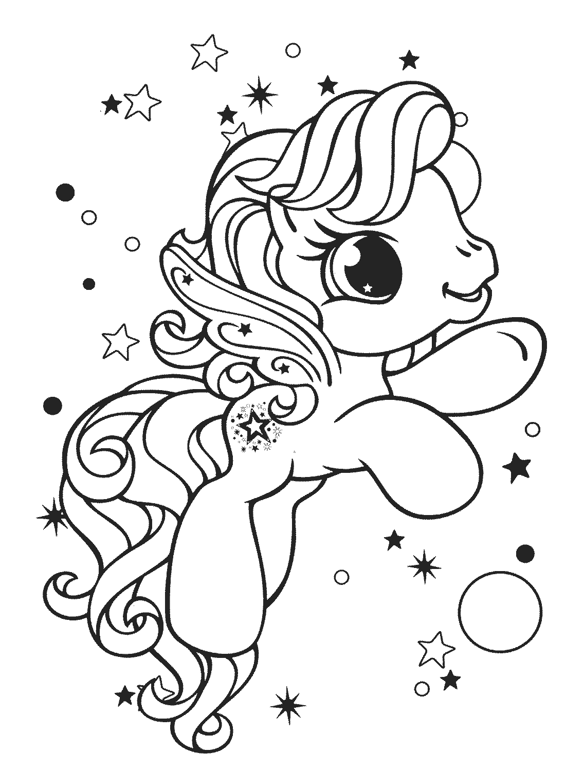 Mewarnai Gambar Lucu Kuda My Little Pony | Mewarnai Gambar