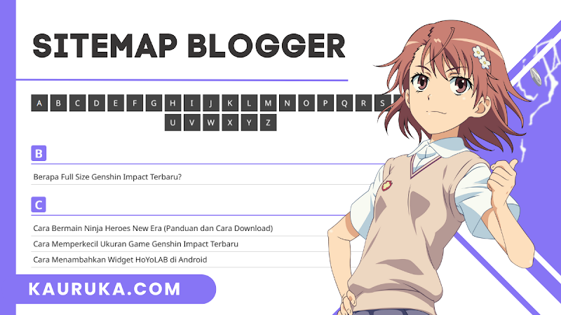 Cara Membuat Sitemap (Daftar Isi) Otomatis di Blogger pada Halaman Statis