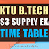 B.Tech S1-S3 Supplementary Examinations Detailed TimeTable July 2017 Published