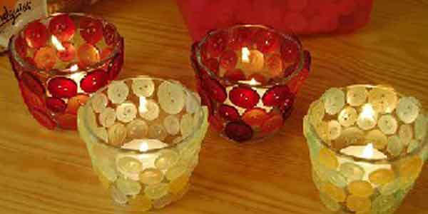 Kreasi Kerajinan Tangan Membuat Tempat Lilin Dari Gelas 