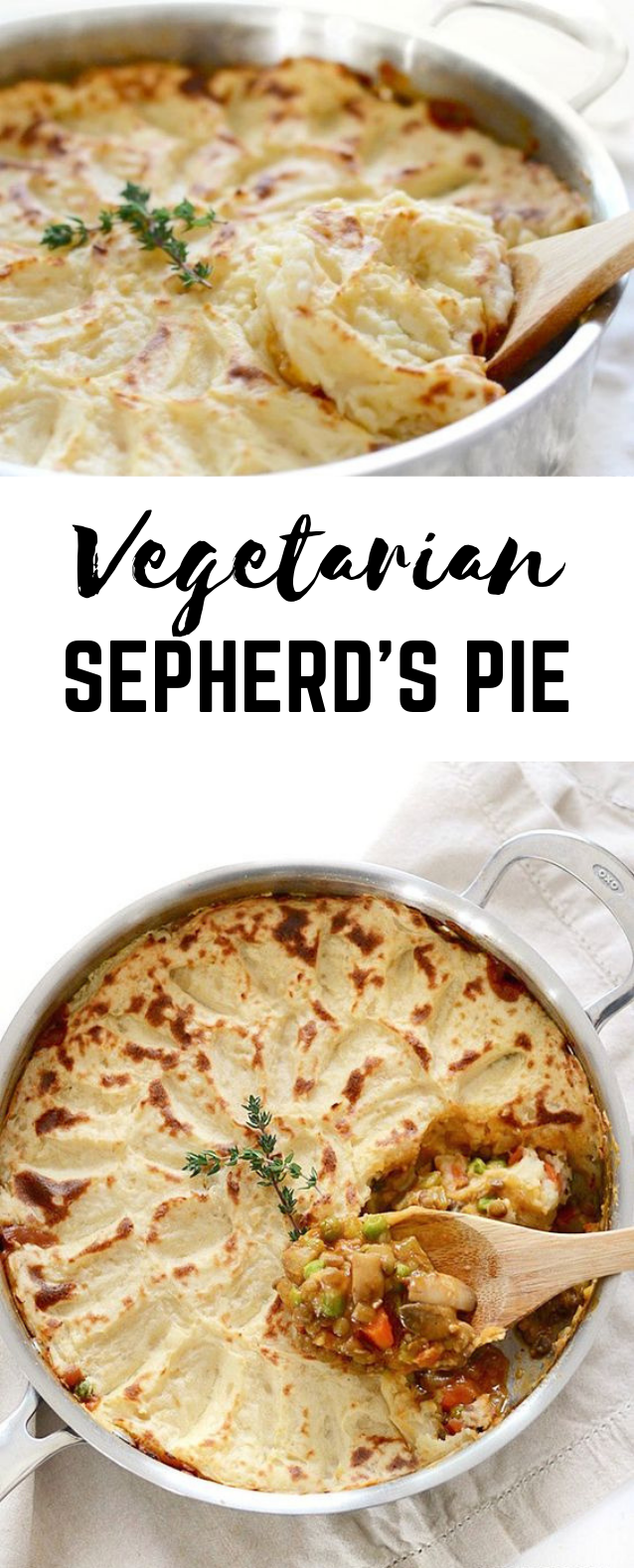 VEGETARIAN SHEPHERD’S PIE #Vegetarian #Pie