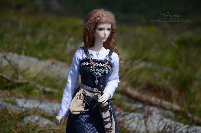 Viking outfit for 1/4 BJD Raccoon Doll Daisy