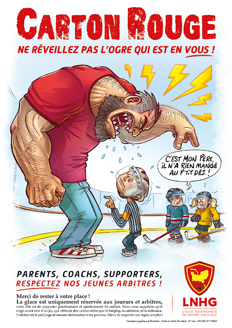 affiche de sensibilisation à la violence faite aux enfants dans le milieu sportif