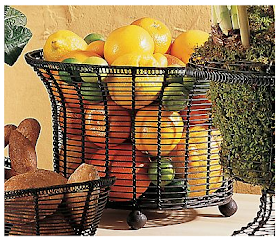 French wire fruit basket / bowl