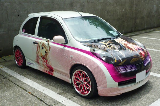 Anime fans cars