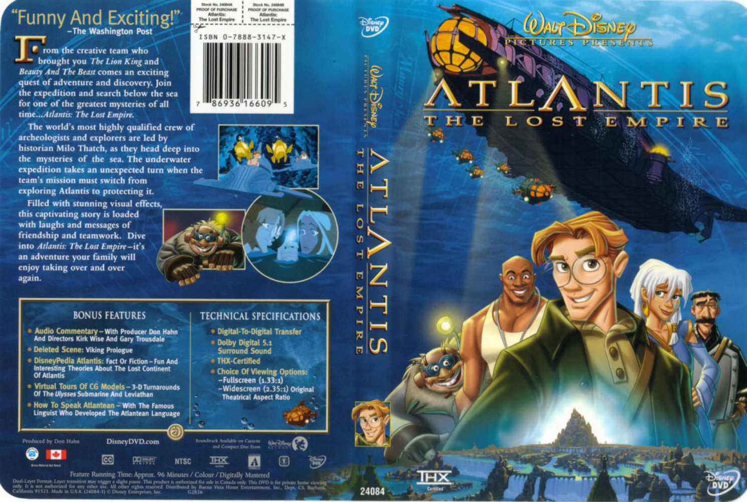 Atlantis: The Lost Empire (2001) English Hindi Dual Audio 