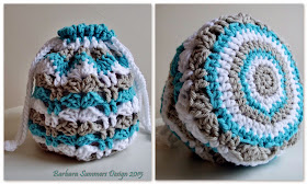 crochet bag, circular bag, fans, posts, how to crochet fans, how to crochet posts, free pattern