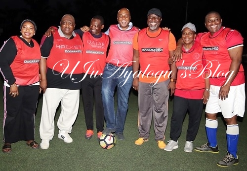 Saraki, Melaye, Tambuwal, Other Lawmakers Play Football to Celebrate Dogara's 50th Birthday (Photos)