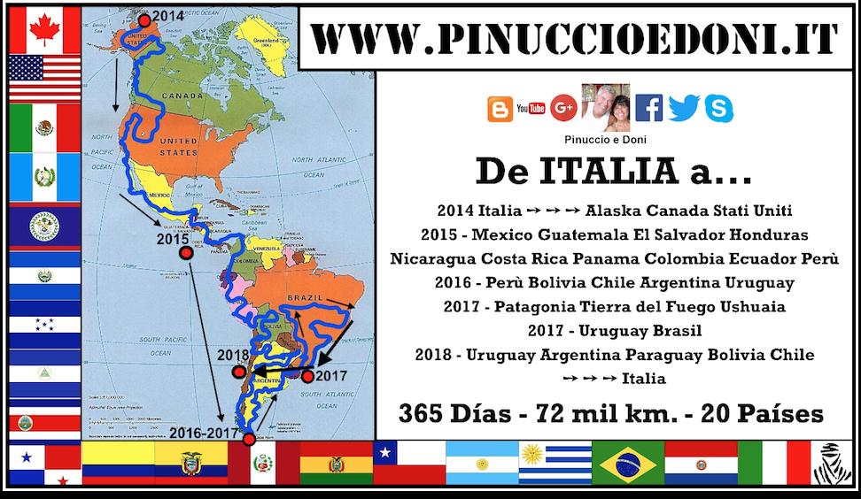 3 Americhe Moto Tour 2018 di Pinuccio e Doni