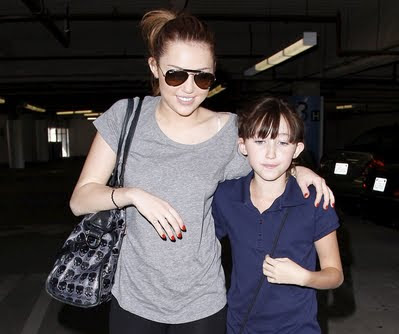 Miley and Noah March 18 2011 Miley Cyrus and sister Noah were out 