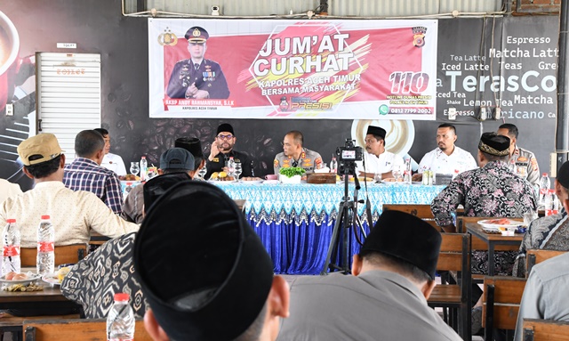 Anggota Komisi III DPR RI Apresiasi Kapolres Aceh Timur Dalam Serap Keluhan Masyarakat Melalui Jumat Curhat