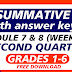 QUIZ 4- Summative Test GRADES 1-6 Q2 FREE