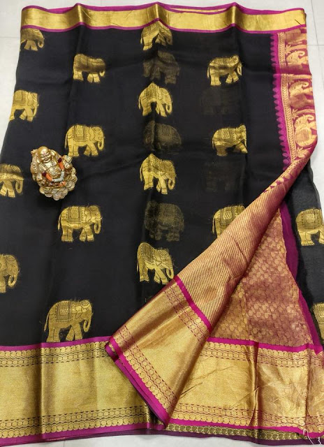 kanchi organza sarees 