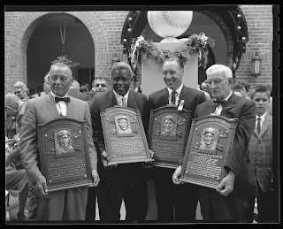 Roush, Jackie Robinson, Bob Feller, Bill McKechnie, HOF 1962