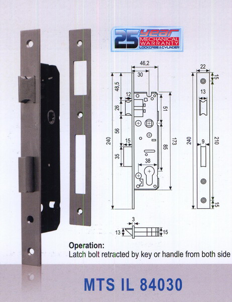 KUNCI DEKKSON KATALOG KUNCI DEKKSON MORTISE LOCK 