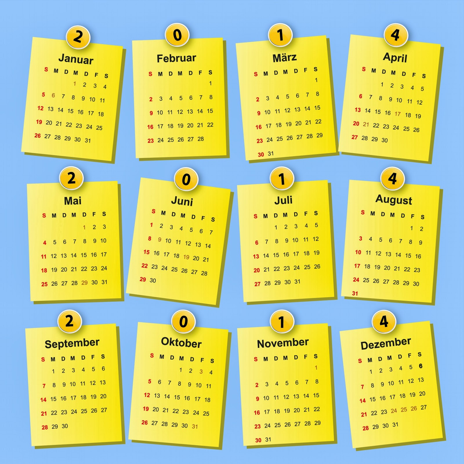 1NDONEZIA Kalender  Tahun 2014 Yang Lucu  Unik dan Keren