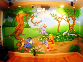 Gambar Wallpaper Dinding Winnie the Pooh Terbaru dan Lucu 20016