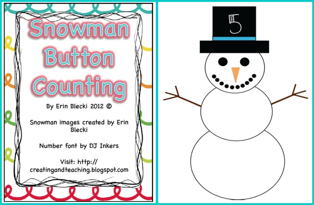 Chapel Hill Snippets: Counting Snowman Buttons---Low Tech 