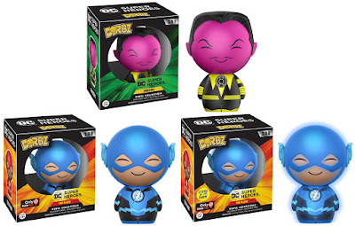 DC Comics Universe Dorbz Vinyl Figure Series by Funko - Sinestro & GameStop Exclusive Blue Lantern The Flash and chase variant Glow in the Dark Blue Lantern The Flash