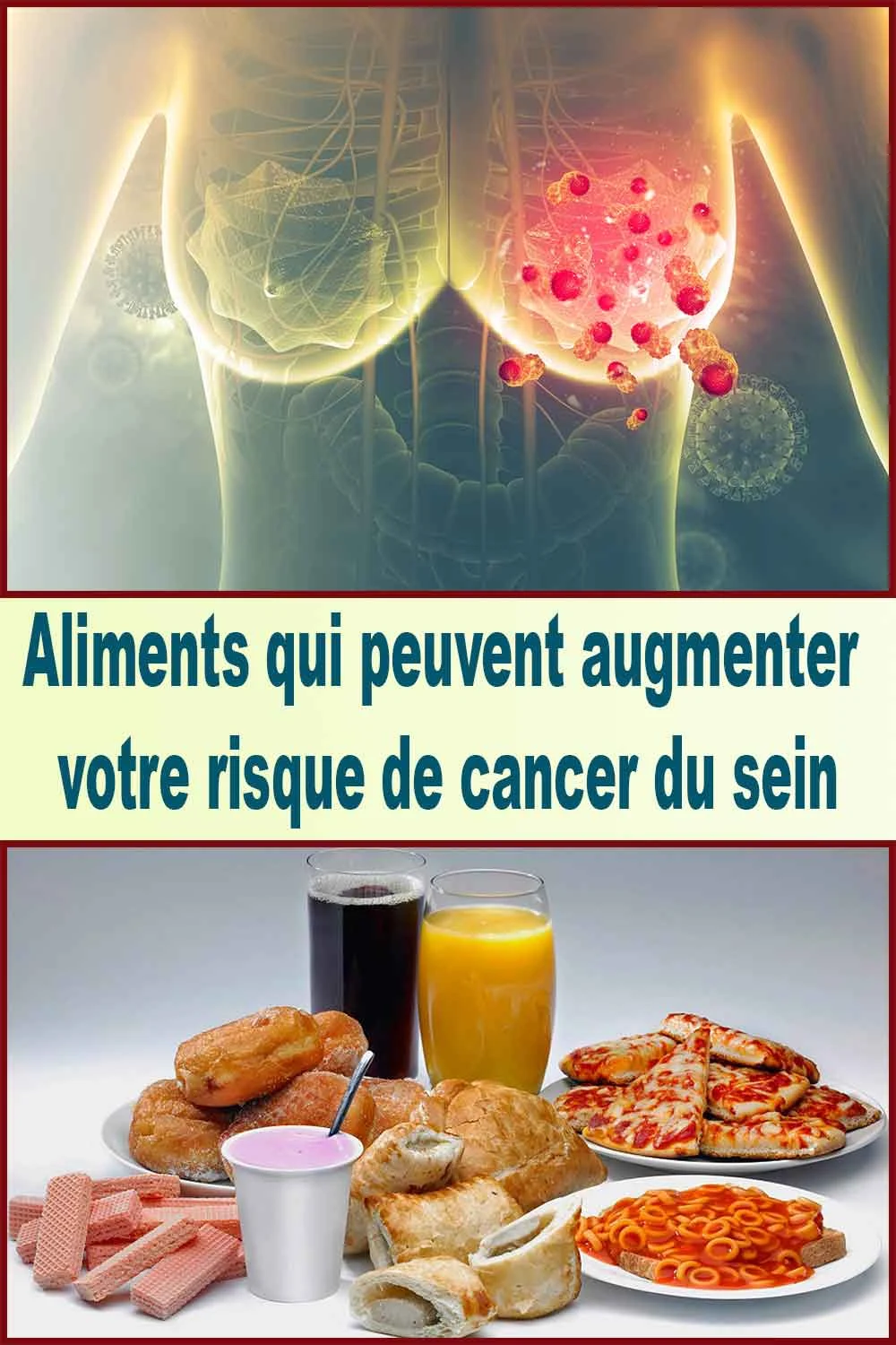 aliments peuvent augmenter votre risque de cancer du sein.