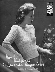 1940s  vintage knitting pattern