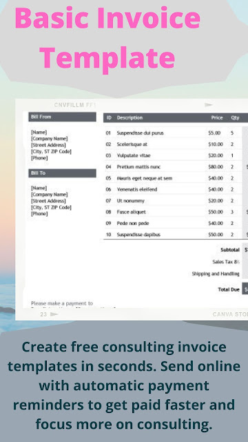 Downloadable Blank invoice forms