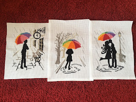 haft krzyżykowy cross stitch parasolki umbrella