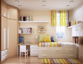 Color combinations for small bedroom design