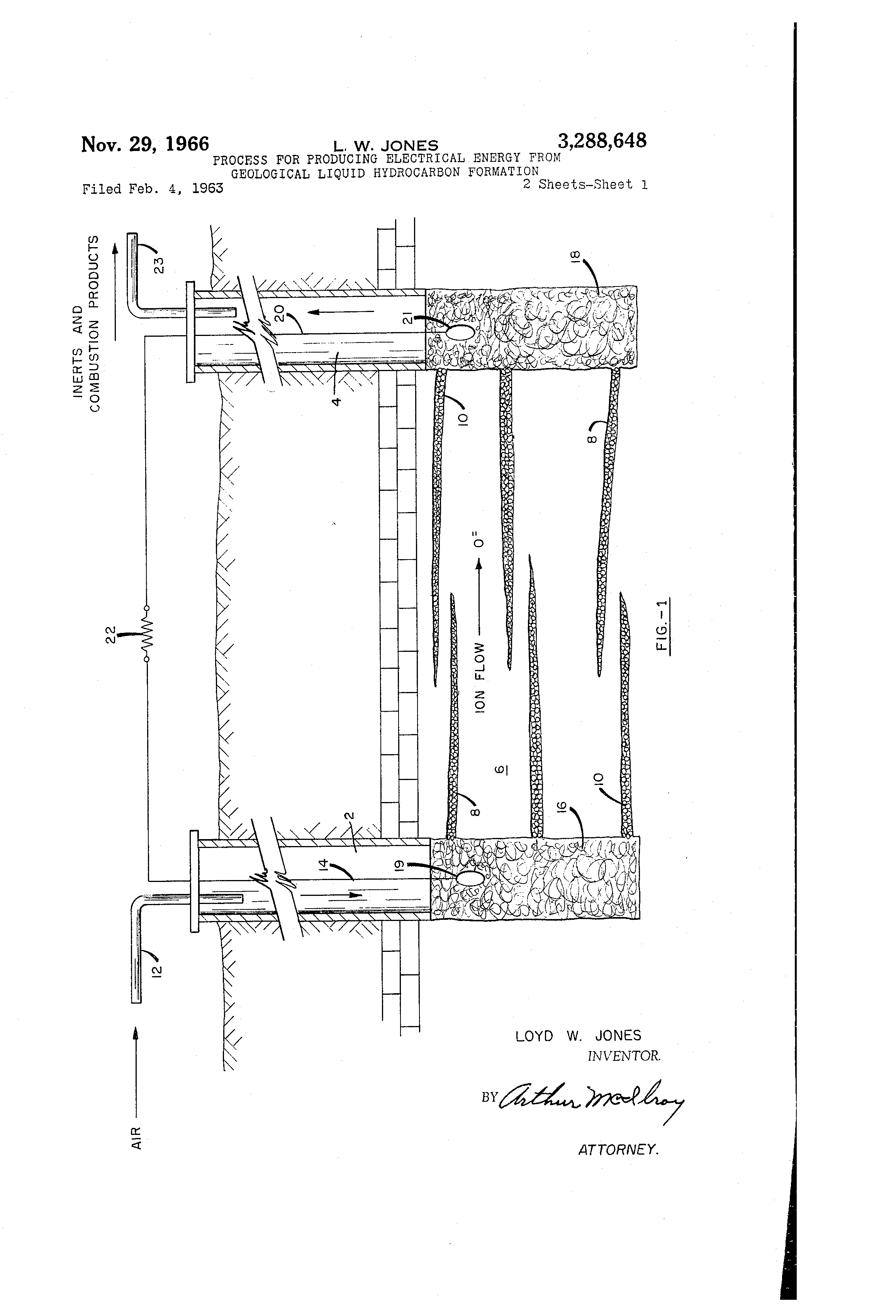 Patent Earth Battery Generator by L.W. Jones