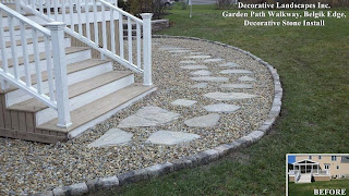 curved stone walkway