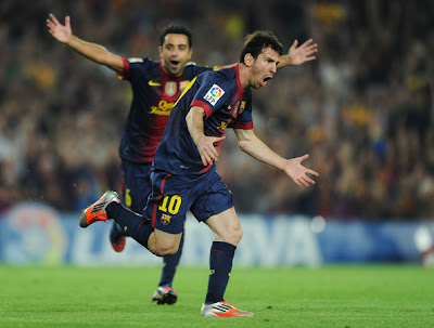 Xavi Hernandez & Lionel Messi