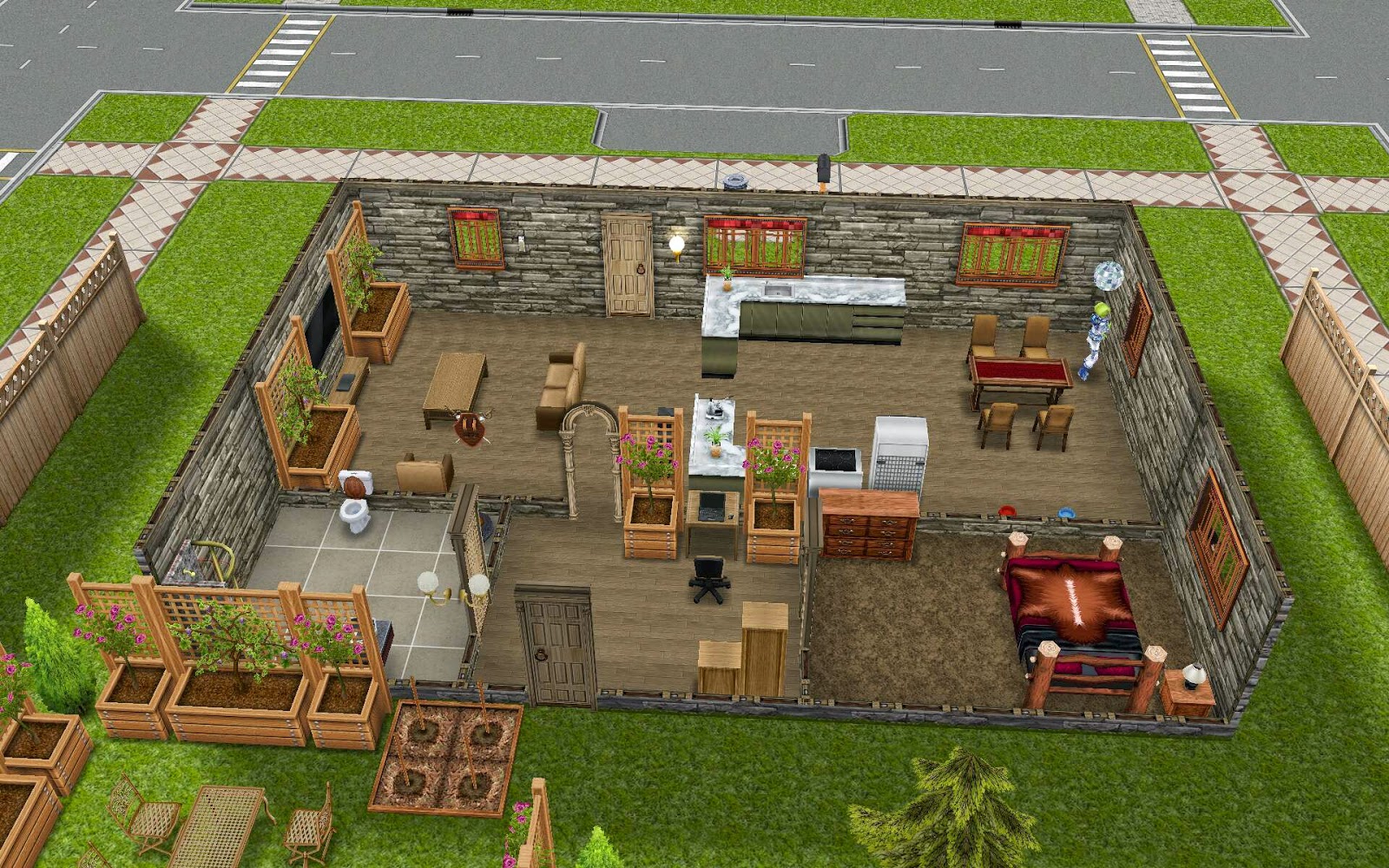 Sims Freeplay Housing: Minimalist