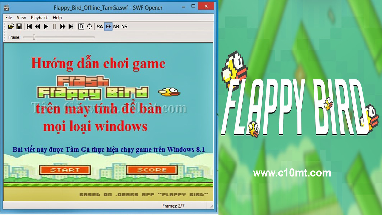 Download game SWF Flappy Bird Offline Windows 8,7,XP