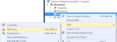 New Item Visual Studio