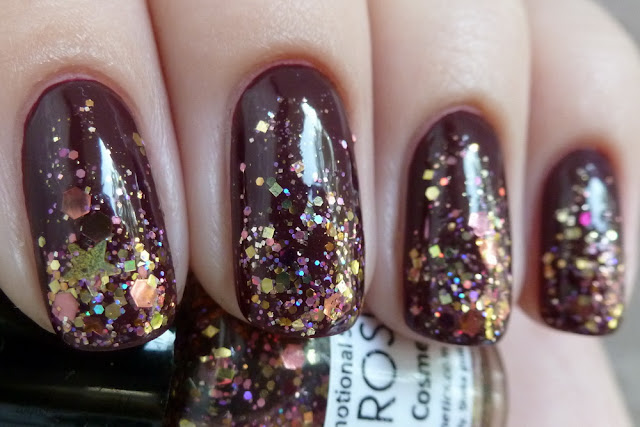 Femme fatale cosmetics Gilded rose & OPI Mrs. O'Leary's BBQ